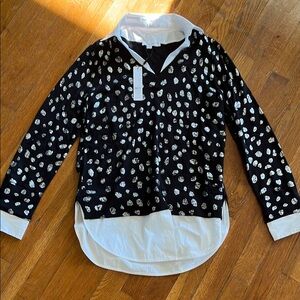 Chico’s pullover sweater spotted foil black Size 0